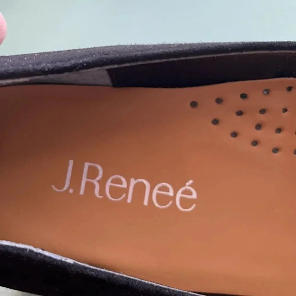 J. Renee Ballanca block heel pumps, patent & suede. Black NWOT women’s size 9 - Picture 12 of 14